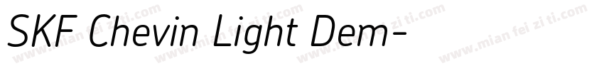 SKF Chevin Light Dem字体转换